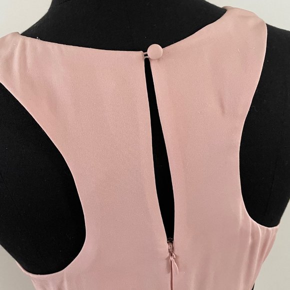 BCBG Petal Pink Dress with Black Flower Waist Detail - Picture 7 of 13